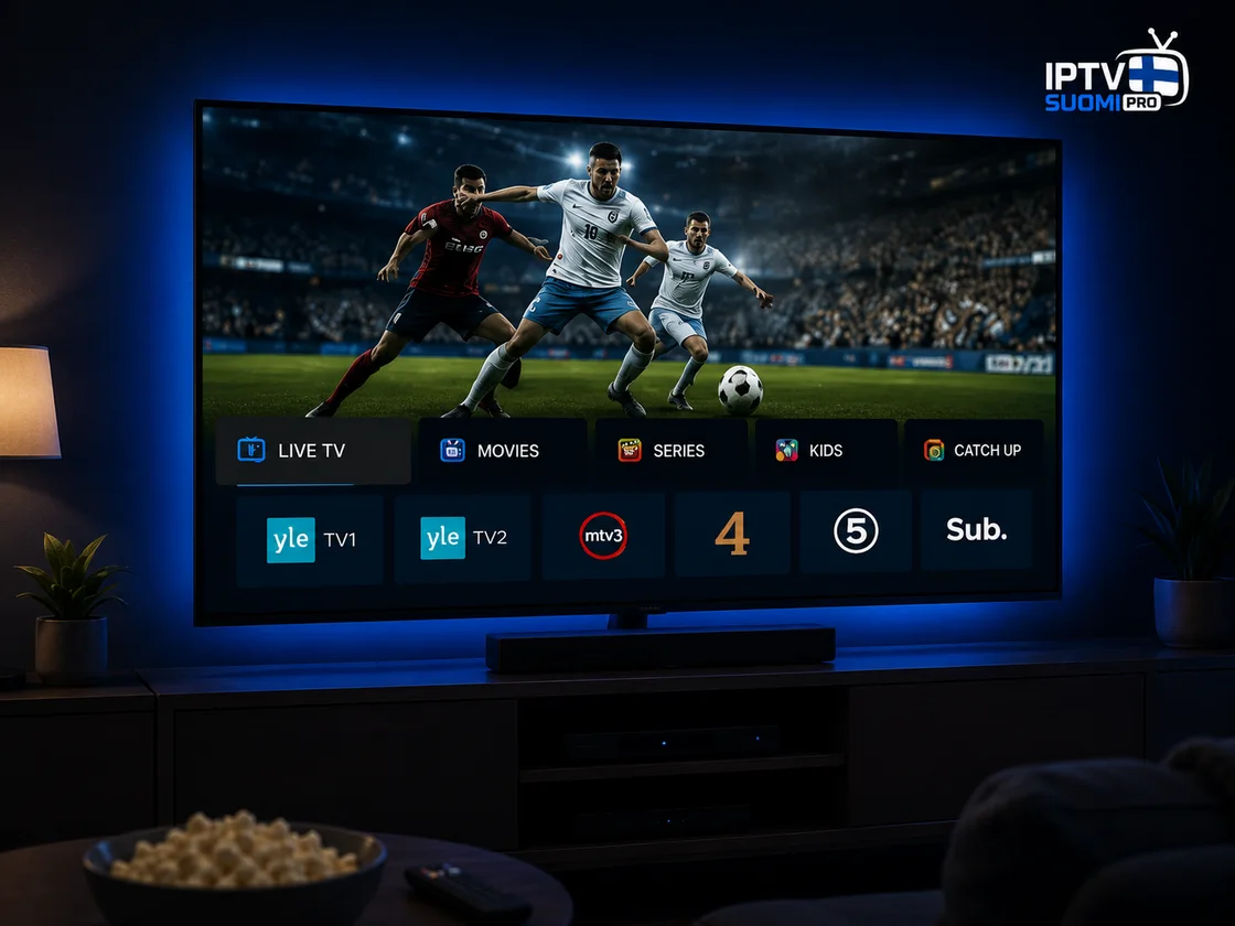 iptv suomi -palvelu 4K-laadulla: suorat urheilulähetykset ja suomalaiset kanavat televisiossa